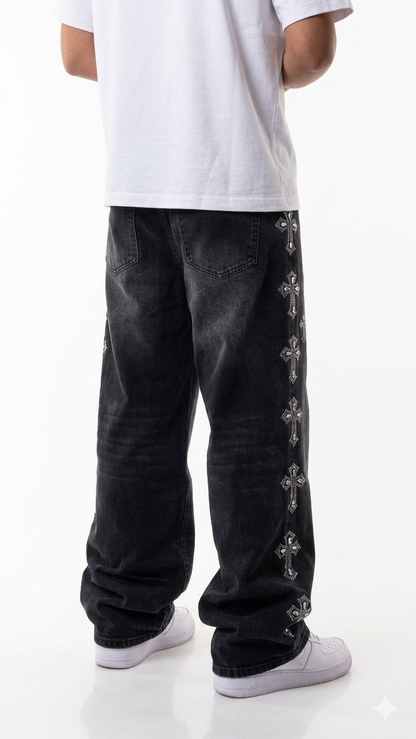 Baggy cruz negro