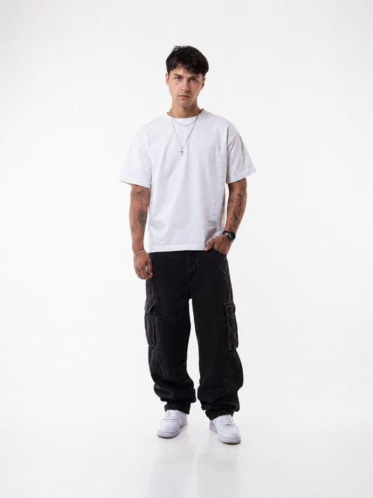 Jeans cargo black Portugal