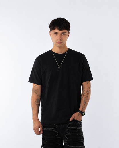 Regular fit heavy weight black