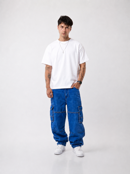 Jeans cargo blue