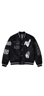 Chaqueta eco cuero negra