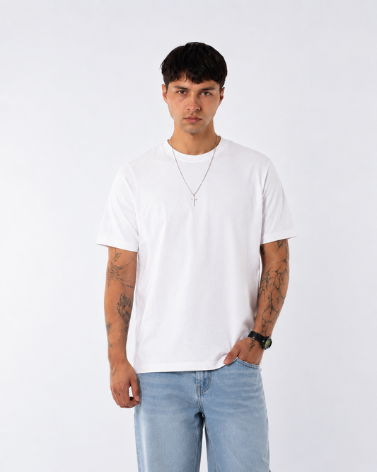 Regular fit heavy weight white