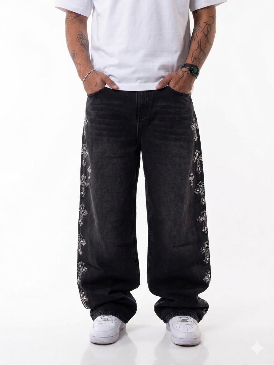 baggy cruz negro