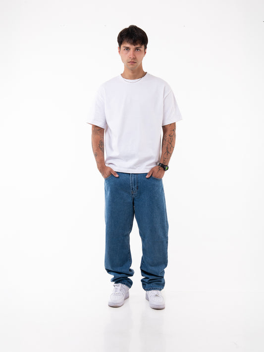 Jeans recto celeste