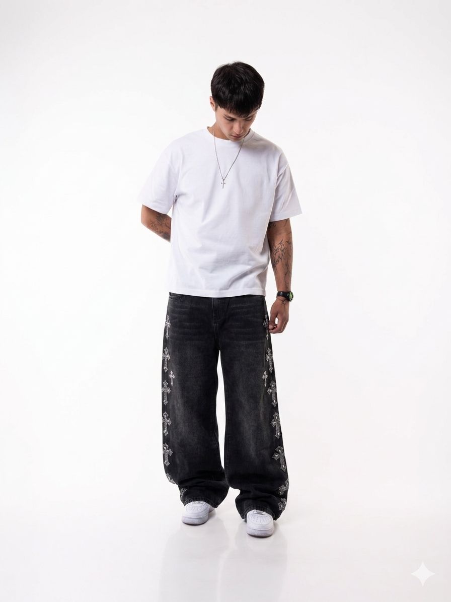 baggy cruz negro