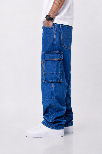 Jeans cargo blue