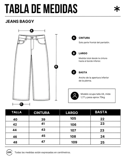 Jeans Cargo Baggy Plate