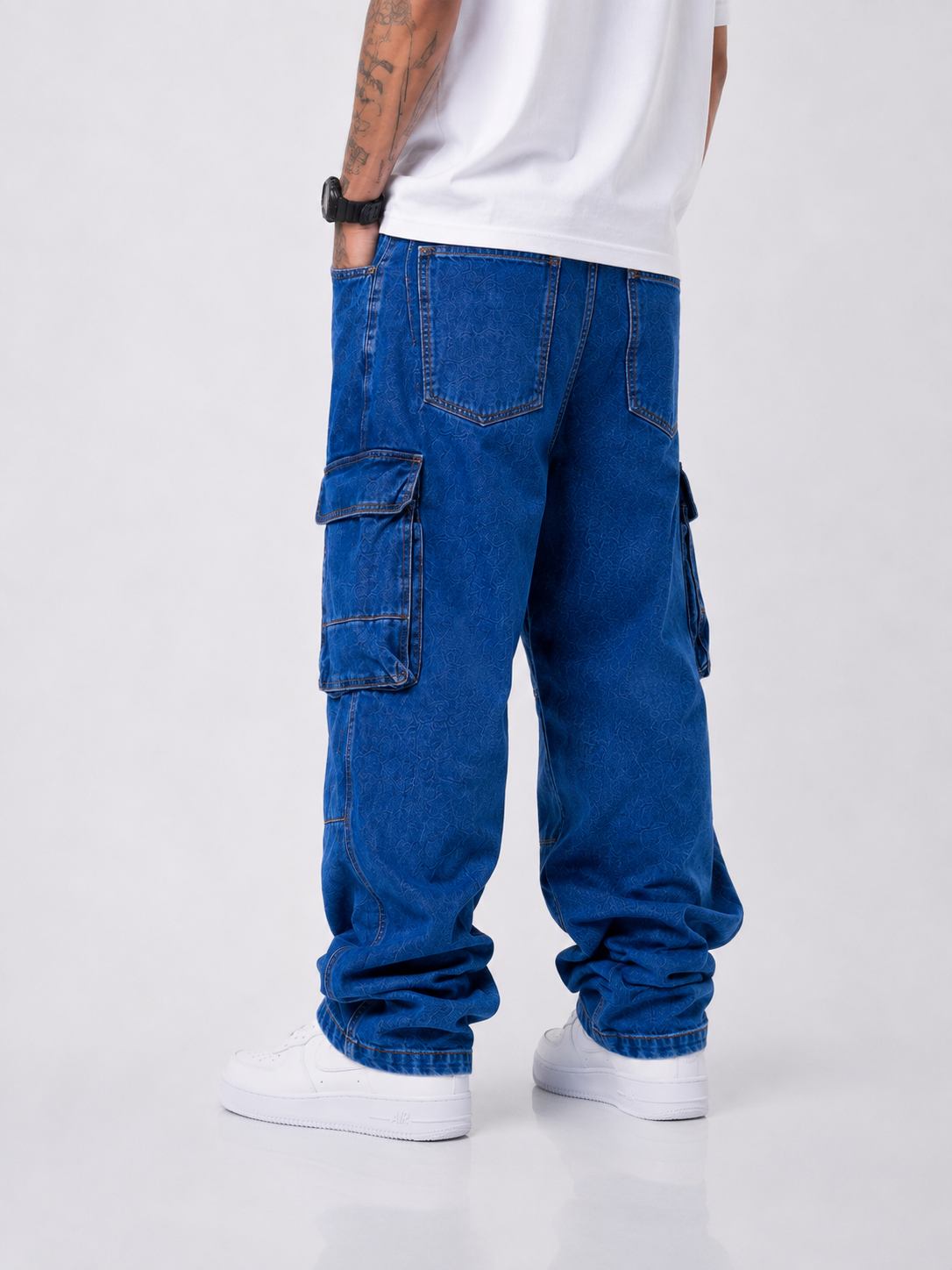 jeans cargo blue