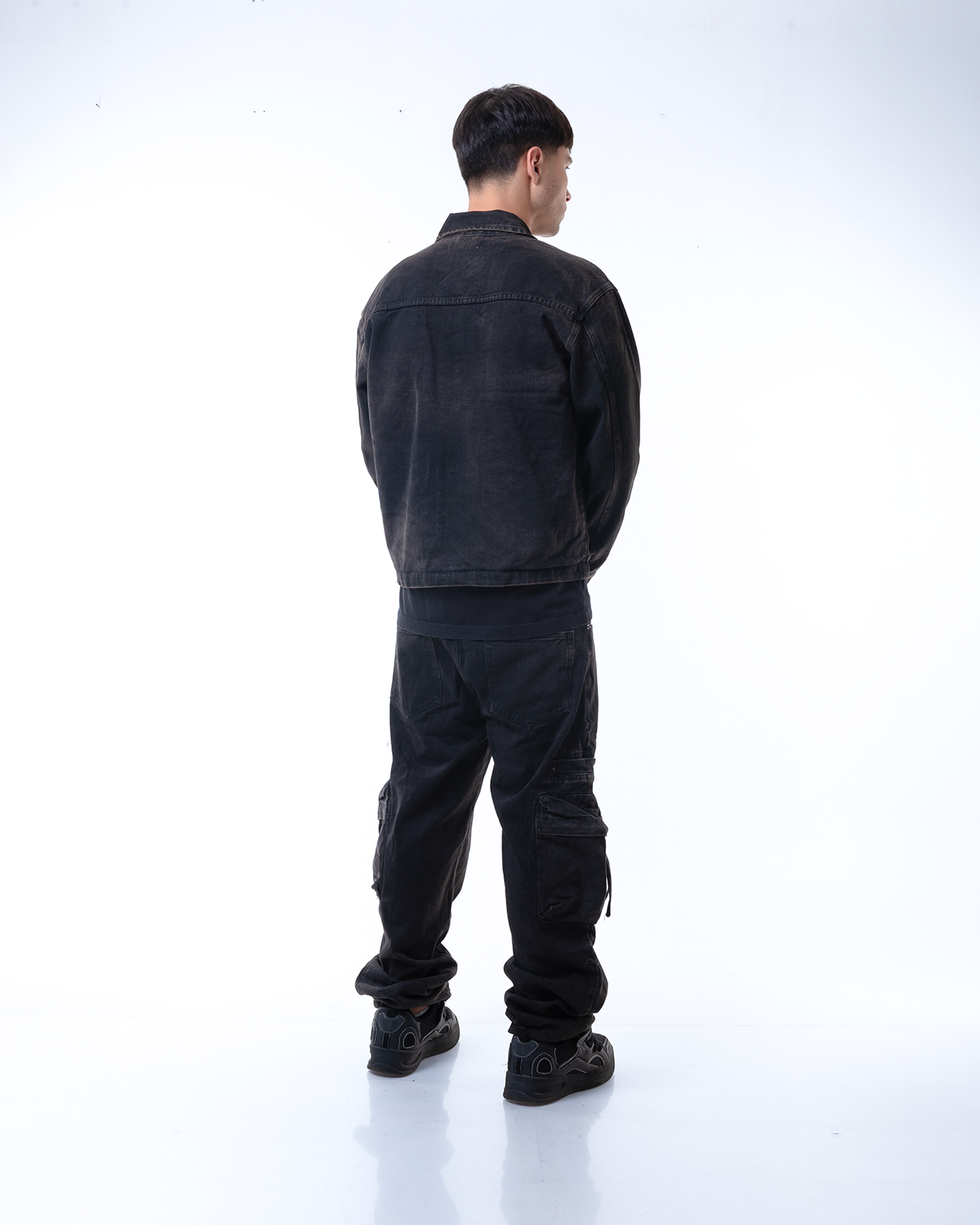chaqueta mezclilla black