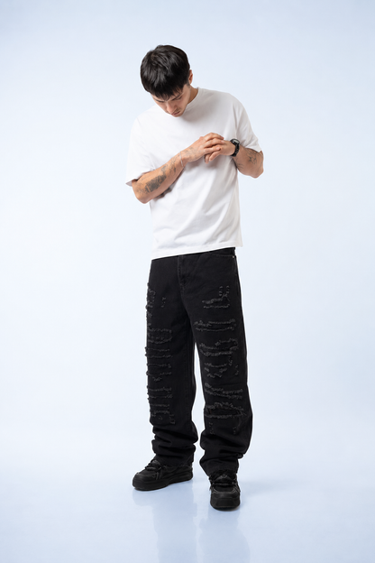 Jeans loose destroyed