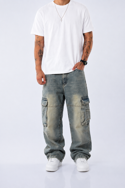 Jeans cargo loose 709
