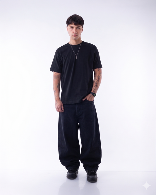 Baggy jeans full black