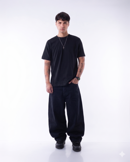 Baggy jeans full black