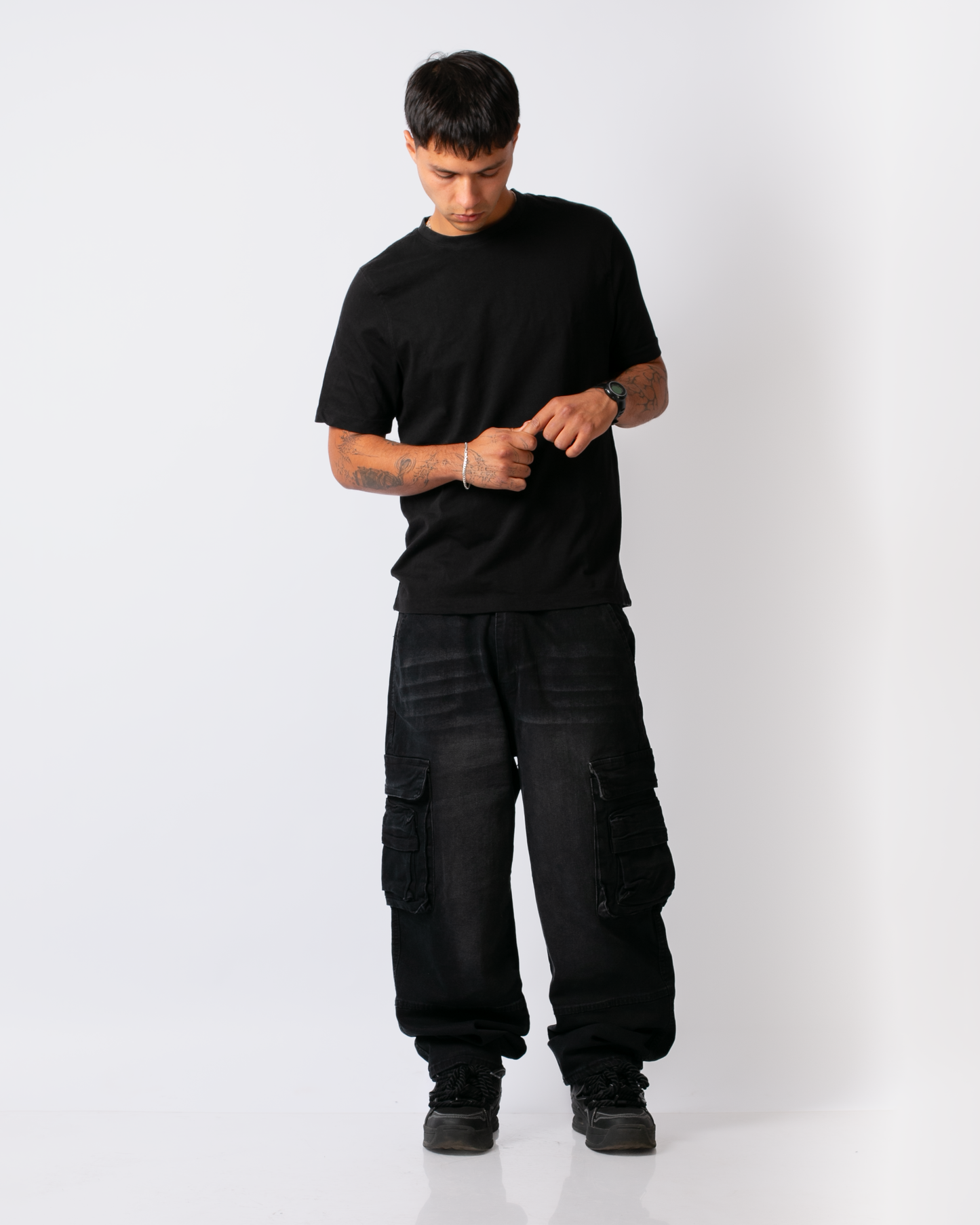 cargo loose fit elasticado 701