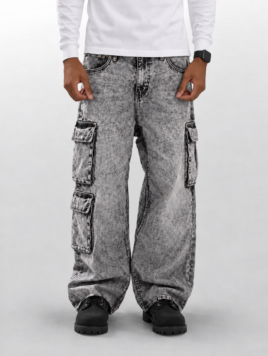 baggy cargo grey