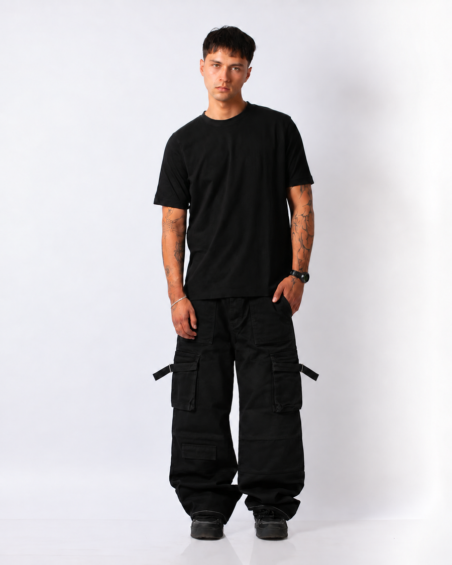 Jeans Baggy Cargo Berlín Negro