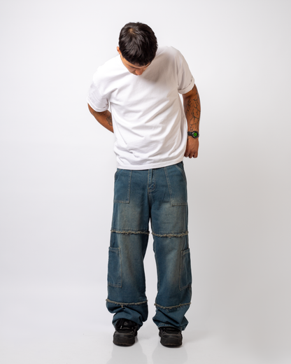 Jeans Cargo Baggy Plate